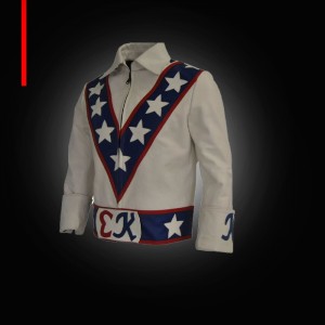 Evel knievel White Star leather motorcycle jacket 2024